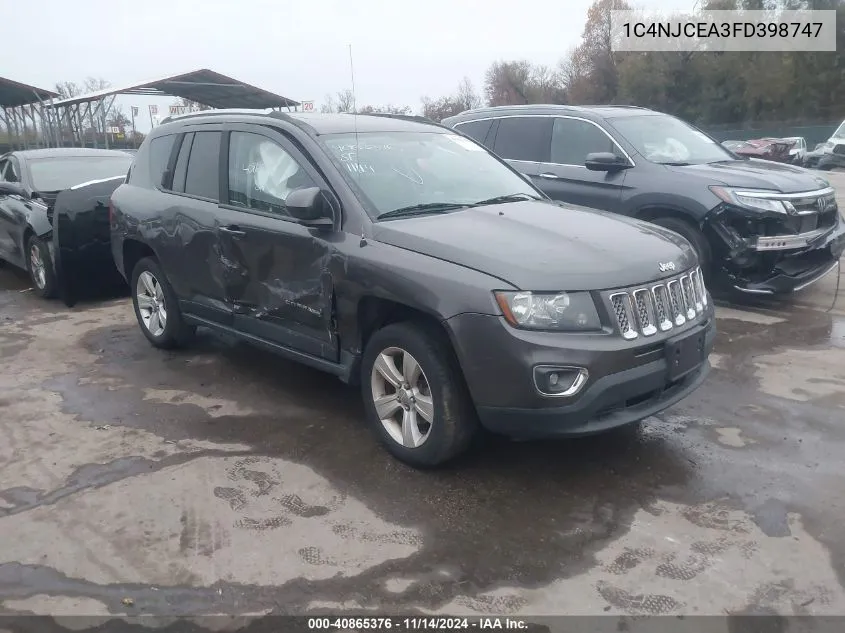 2015 Jeep Compass High Altitude Edition VIN: 1C4NJCEA3FD398747 Lot: 40865376