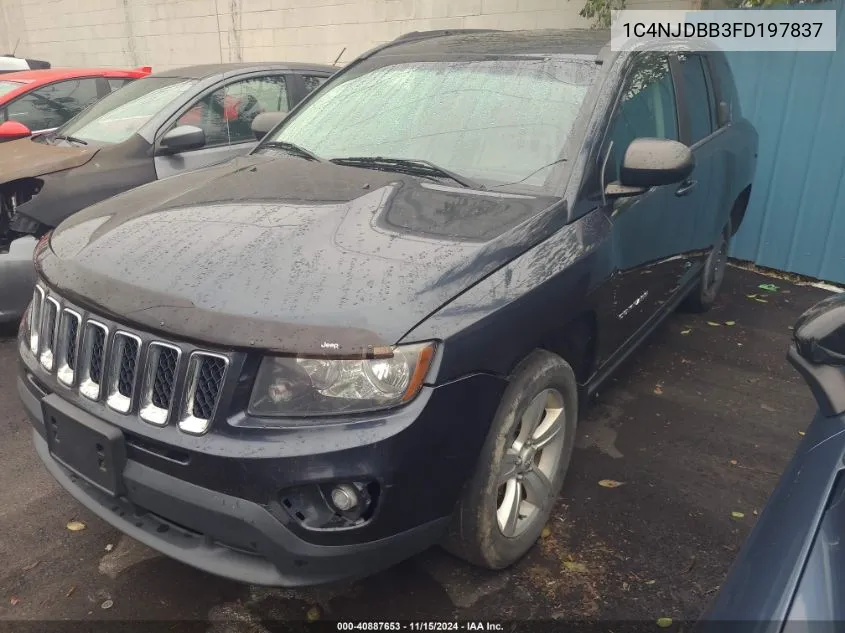 2015 Jeep Compass Sport VIN: 1C4NJDBB3FD197837 Lot: 40887653