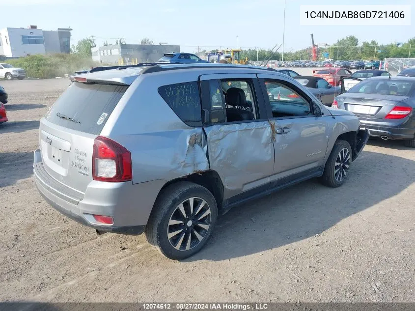 1C4NJDAB8GD721406 2016 Jeep Compass Sport