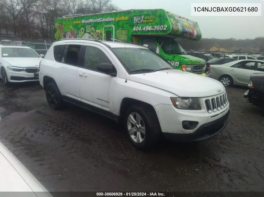 2016 Jeep Compass Sport VIN: 1C4NJCBAXGD621680 Lot: 38606929