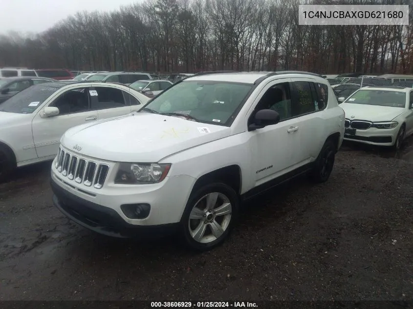 2016 Jeep Compass Sport VIN: 1C4NJCBAXGD621680 Lot: 38606929