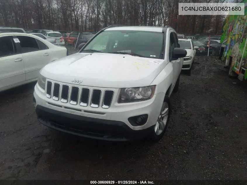 2016 Jeep Compass Sport VIN: 1C4NJCBAXGD621680 Lot: 38606929