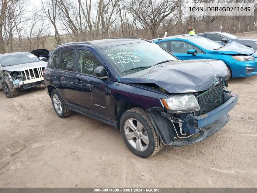 1C4NJDBB4GD741649 2016 Jeep Compass Sport