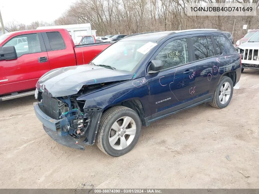 1C4NJDBB4GD741649 2016 Jeep Compass Sport