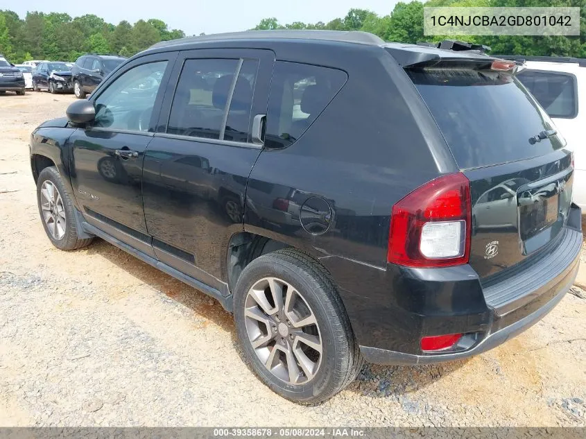 1C4NJCBA2GD801042 2016 Jeep Compass Sport Se