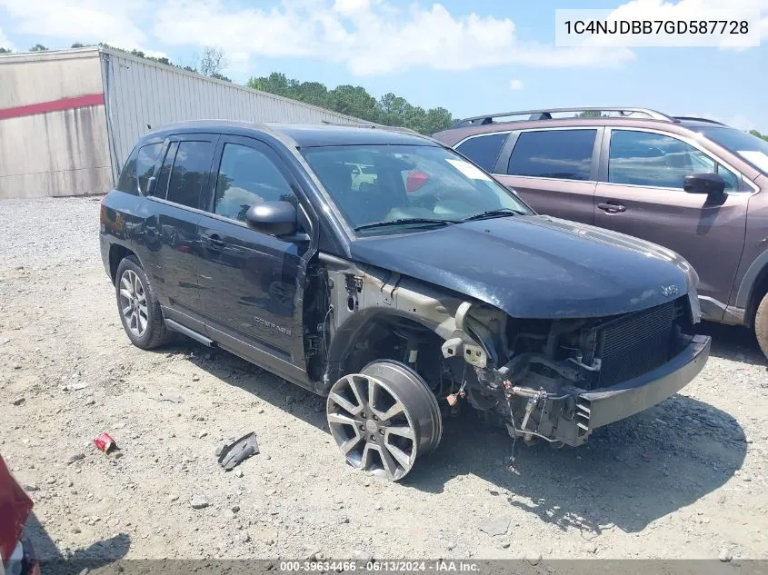 1C4NJDBB7GD587728 2016 Jeep Compass Sport Se