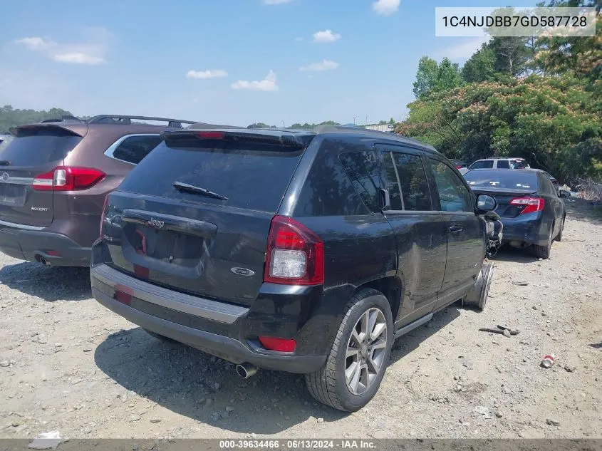 1C4NJDBB7GD587728 2016 Jeep Compass Sport Se