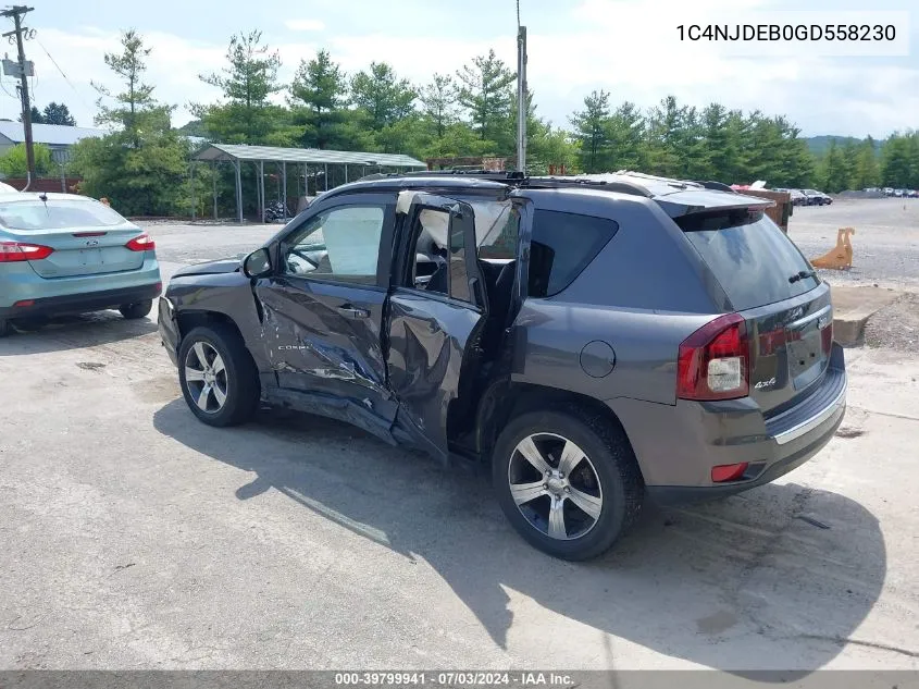 2016 Jeep Compass High Altitude Edition VIN: 1C4NJDEB0GD558230 Lot: 39799941