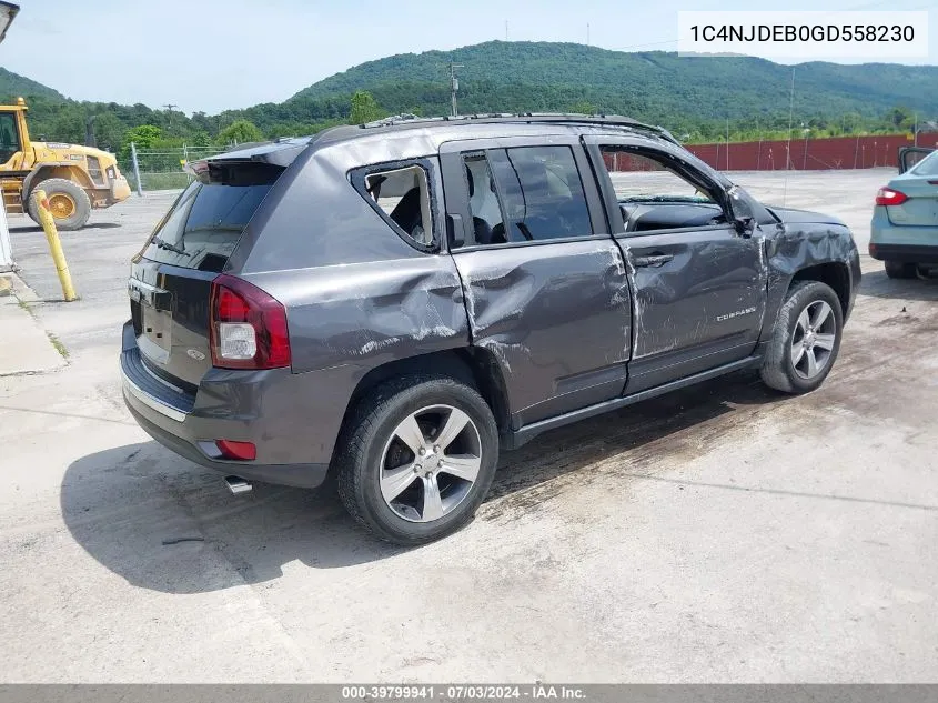 2016 Jeep Compass High Altitude Edition VIN: 1C4NJDEB0GD558230 Lot: 39799941