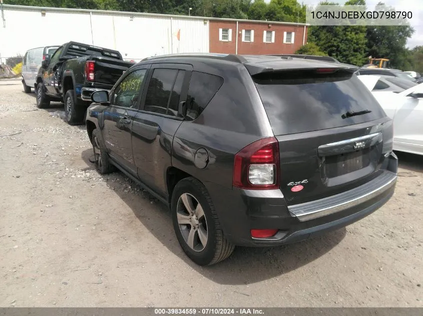 2016 Jeep Compass High Altitude Edition VIN: 1C4NJDEBXGD798790 Lot: 39834559