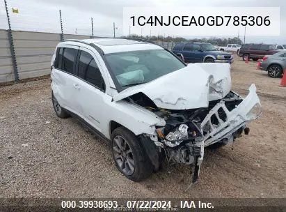 1C4NJCEA0GD785306 2016 Jeep Compass High Altitude Edition