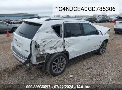 1C4NJCEA0GD785306 2016 Jeep Compass High Altitude Edition