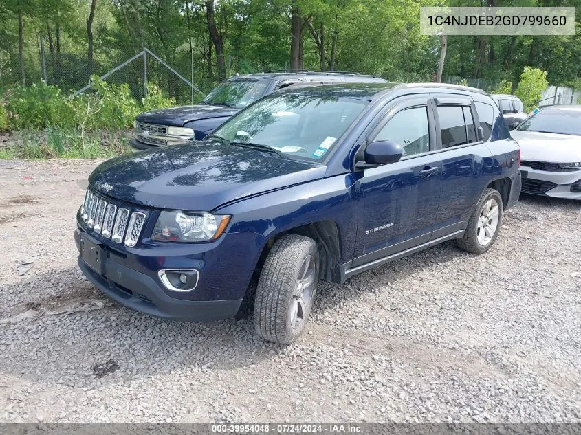 2016 Jeep Compass High Altitude Edition VIN: 1C4NJDEB2GD799660 Lot: 39954048