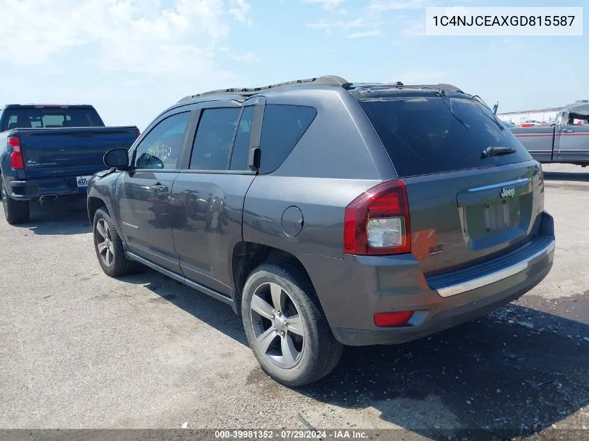 1C4NJCEAXGD815587 2016 Jeep Compass High Altitude Edition