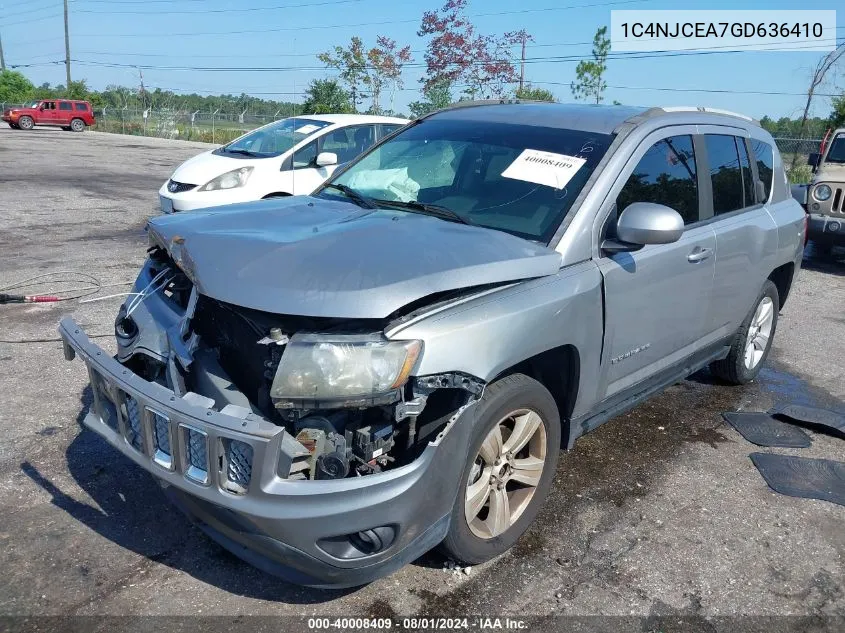 2016 Jeep Compass Latitude VIN: 1C4NJCEA7GD636410 Lot: 40008409