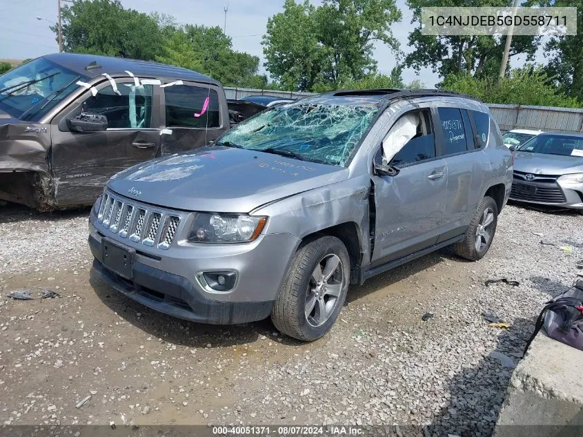 2016 Jeep Compass High Altitude Edition VIN: 1C4NJDEB5GD558711 Lot: 40051371