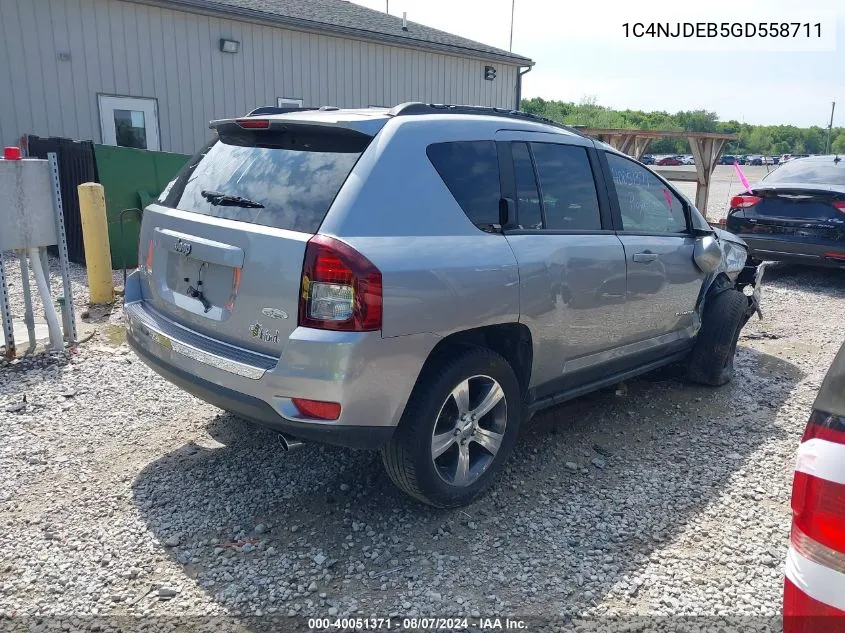 2016 Jeep Compass High Altitude Edition VIN: 1C4NJDEB5GD558711 Lot: 40051371