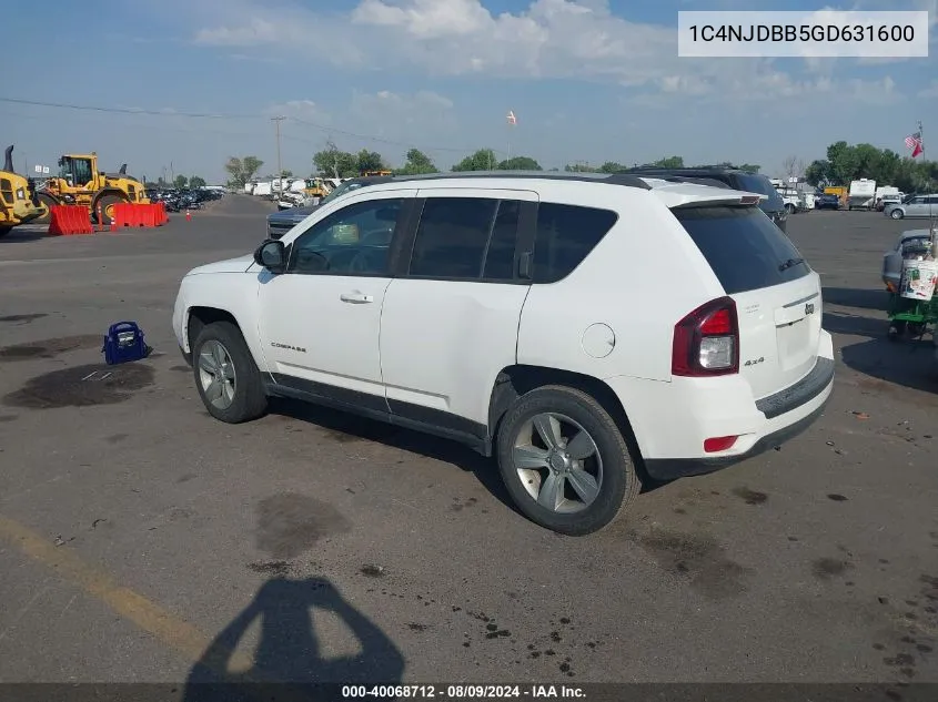 1C4NJDBB5GD631600 2016 Jeep Compass Sport