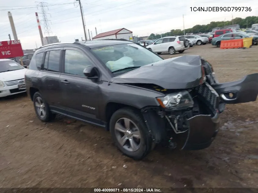 2016 Jeep Compass High Altitude Edition VIN: 1C4NJDEB9GD799736 Lot: 40099071