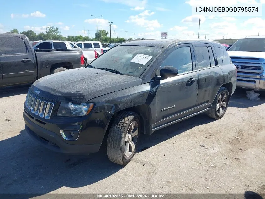 2016 Jeep Compass High Altitude Edition VIN: 1C4NJDEB0GD795574 Lot: 40102375