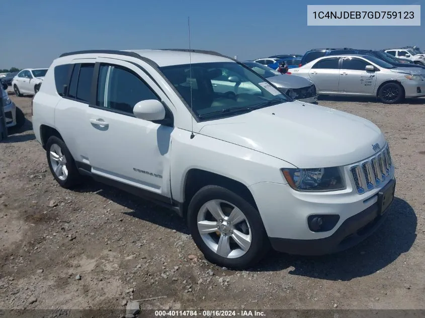 1C4NJDEB7GD759123 2016 Jeep Compass Latitude