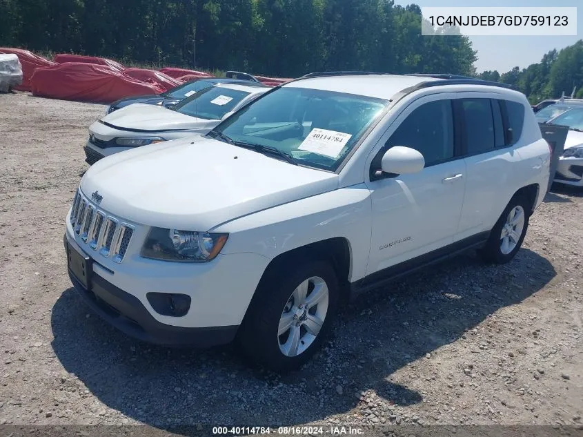 1C4NJDEB7GD759123 2016 Jeep Compass Latitude