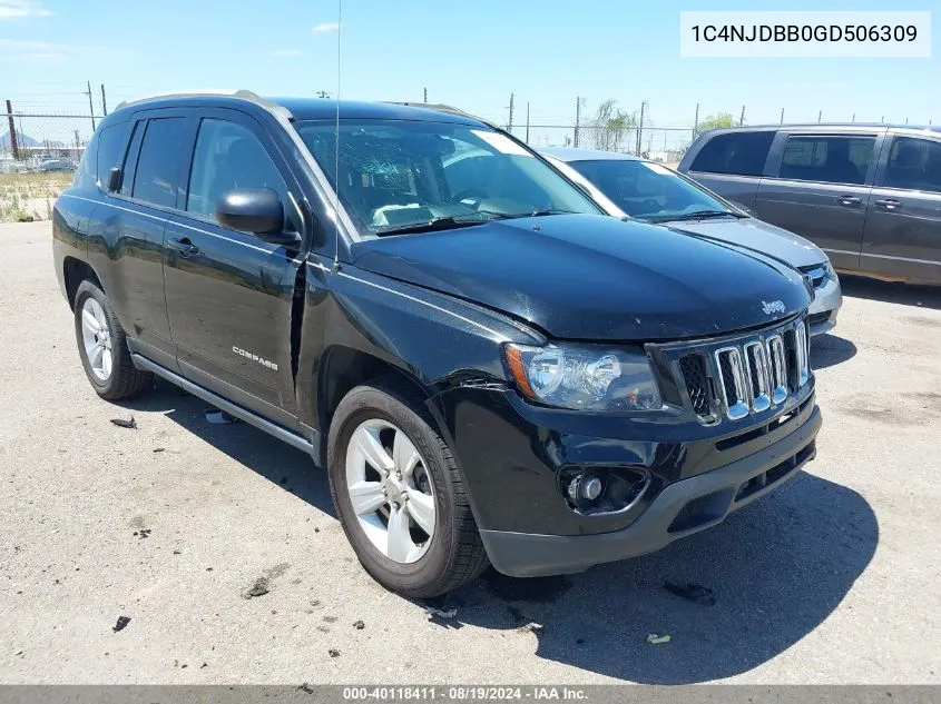 2016 Jeep Compass Sport VIN: 1C4NJDBB0GD506309 Lot: 40118411