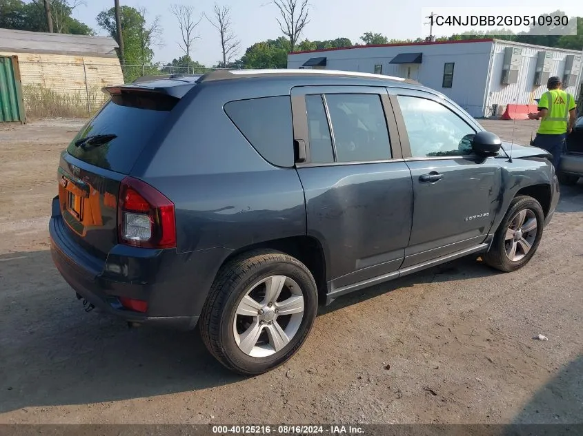 1C4NJDBB2GD510930 2016 Jeep Compass Sport