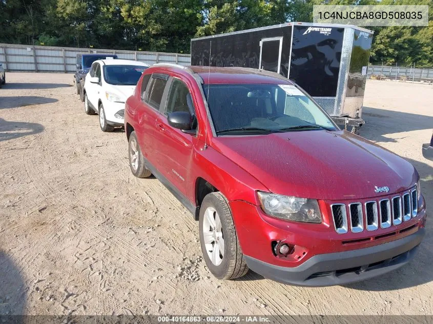 2016 Jeep Compass Sport VIN: 1C4NJCBA8GD508035 Lot: 40164863