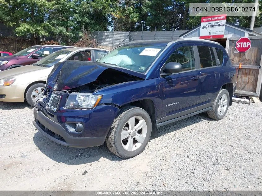 1C4NJDBB1GD610274 2016 Jeep Compass Sport