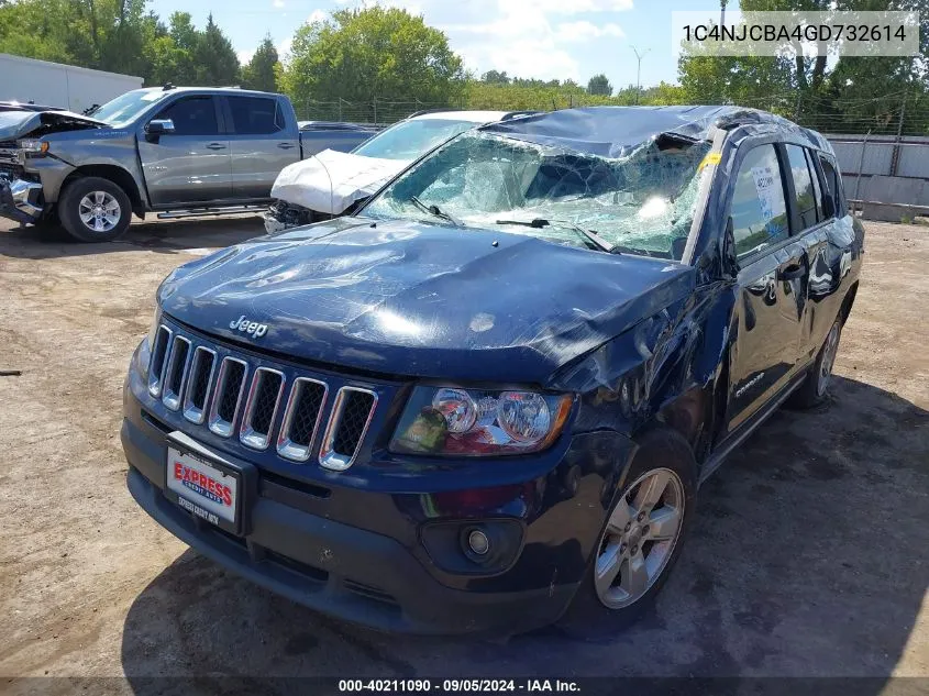 2016 Jeep Compass Sport VIN: 1C4NJCBA4GD732614 Lot: 40211090