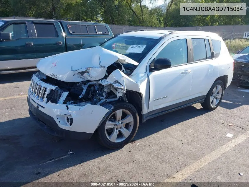 2016 Jeep Compass Sport VIN: 1C4NJCBA4GD715084 Lot: 40218507