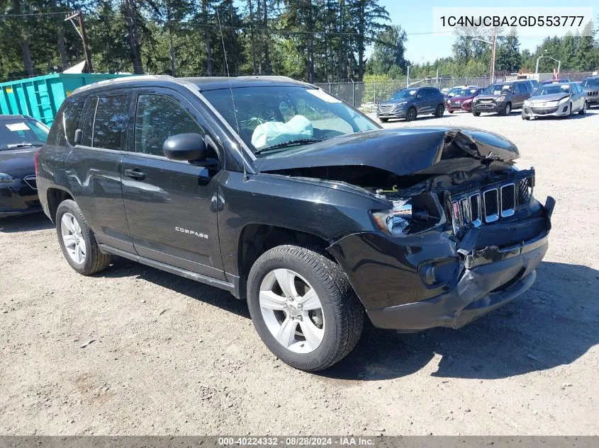 1C4NJCBA2GD553777 2016 Jeep Compass Sport