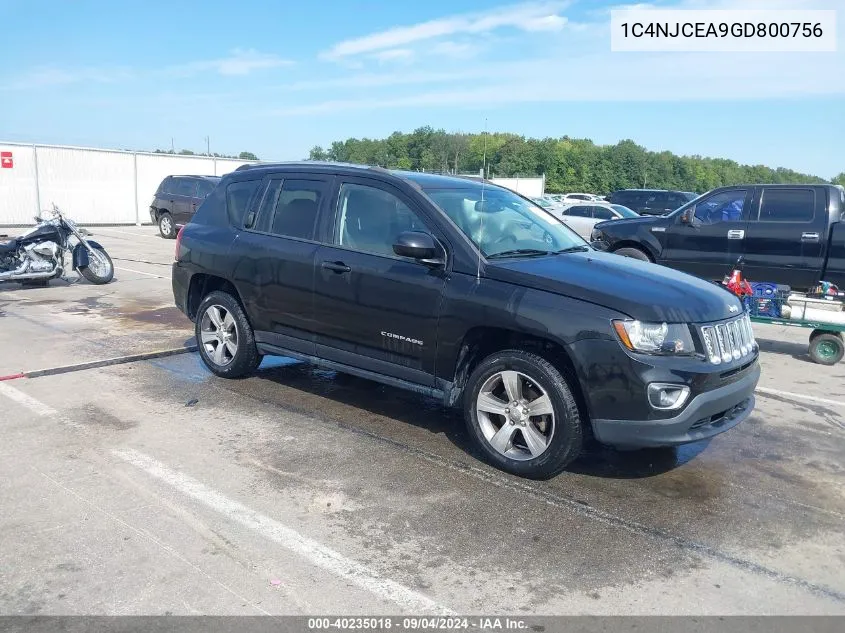 2016 Jeep Compass High Altitude Edition VIN: 1C4NJCEA9GD800756 Lot: 40235018