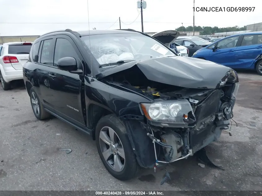 2016 Jeep Compass High Altitude Edition VIN: 1C4NJCEA1GD698997 Lot: 40240428