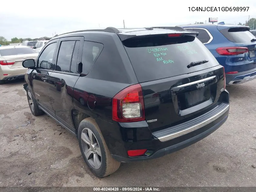 1C4NJCEA1GD698997 2016 Jeep Compass High Altitude Edition