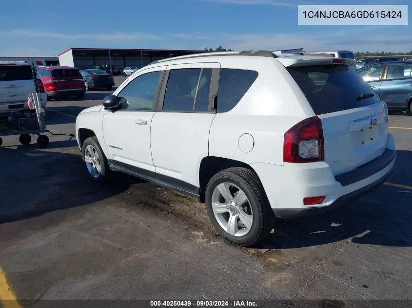 1C4NJCBA6GD615424 2016 Jeep Compass Sport