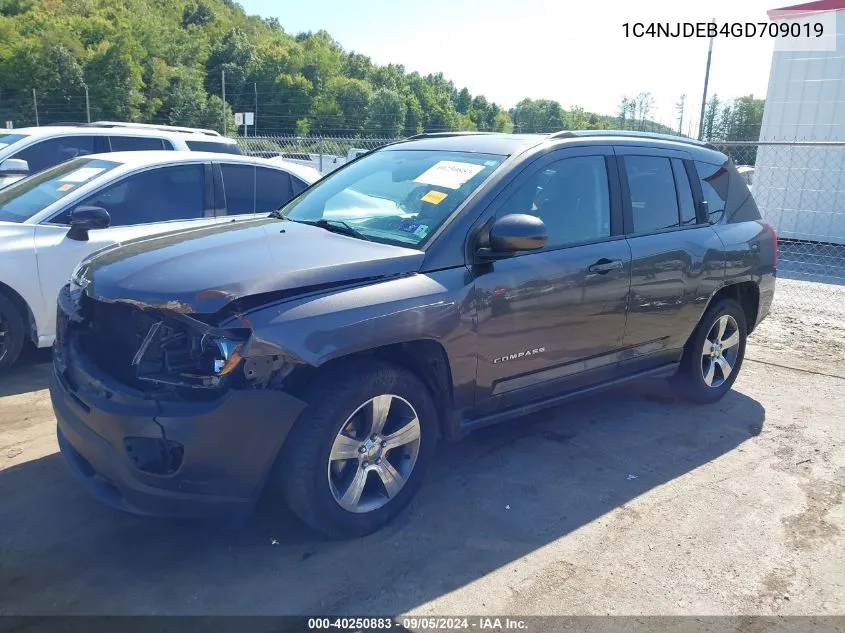 2016 Jeep Compass High Altitude Edition VIN: 1C4NJDEB4GD709019 Lot: 40250883