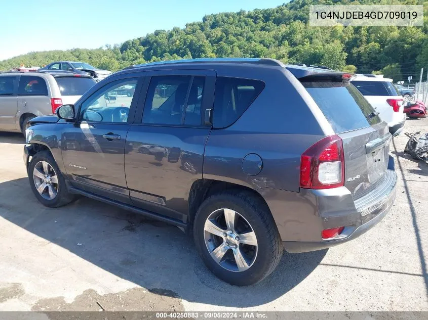 2016 Jeep Compass High Altitude Edition VIN: 1C4NJDEB4GD709019 Lot: 40250883