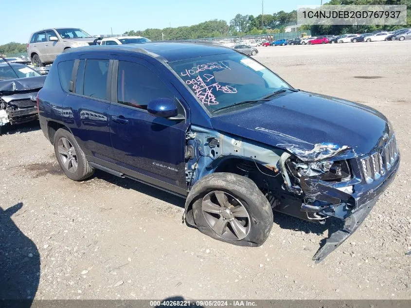 2016 Jeep Compass High Altitude Edition VIN: 1C4NJDEB2GD767937 Lot: 40268221