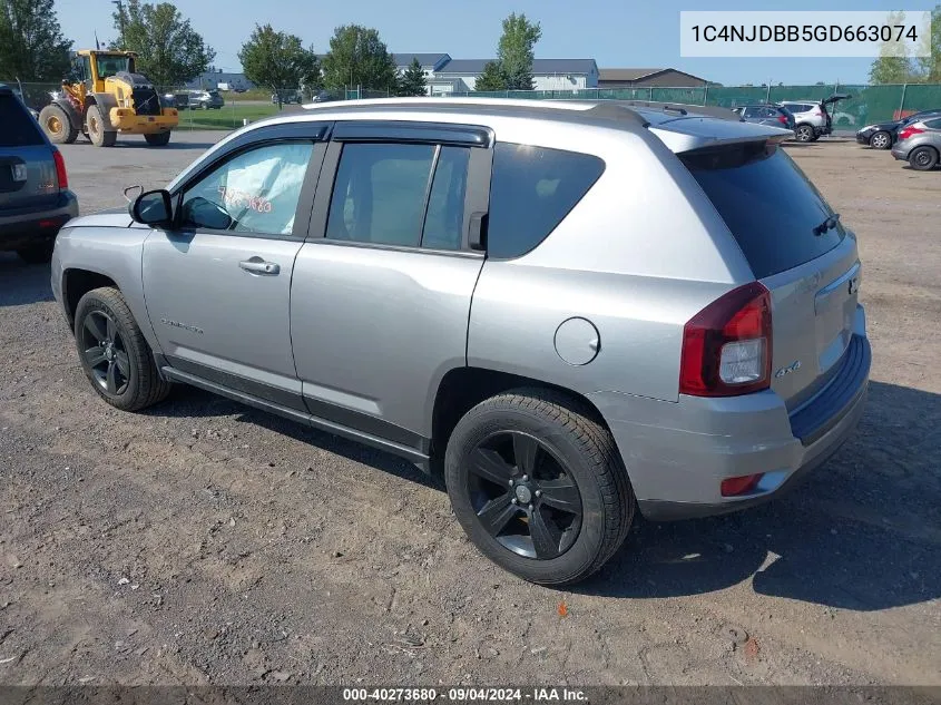 2016 Jeep Compass Sport VIN: 1C4NJDBB5GD663074 Lot: 40273680