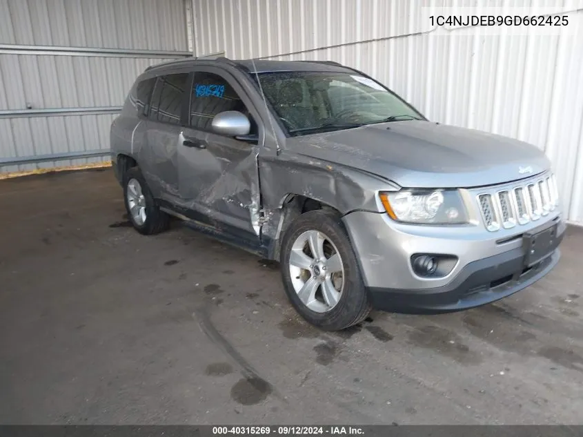 2016 Jeep Compass Latitude VIN: 1C4NJDEB9GD662425 Lot: 40315269