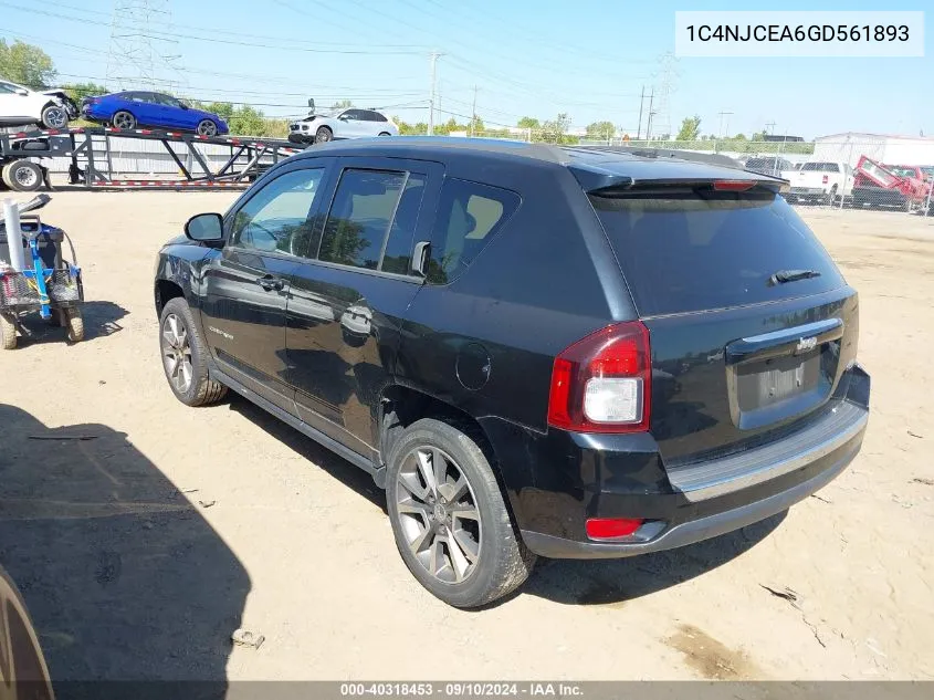 2016 Jeep Compass High Altitude Edition VIN: 1C4NJCEA6GD561893 Lot: 40318453