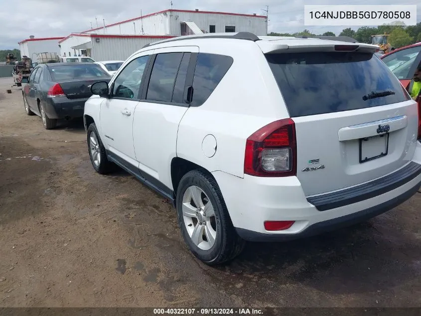 2016 Jeep Compass Sport VIN: 1C4NJDBB5GD780508 Lot: 40322107