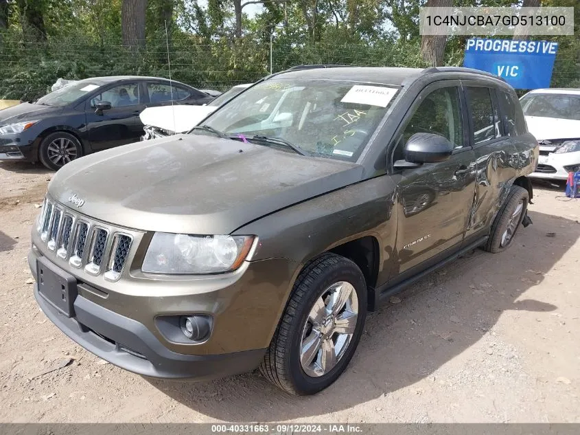 1C4NJCBA7GD513100 2016 Jeep Compass Sport