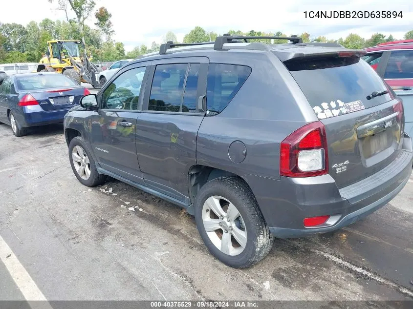 1C4NJDBB2GD635894 2016 Jeep Compass Sport