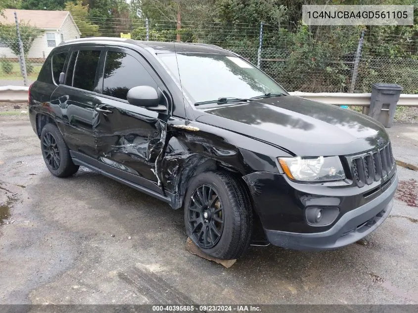 2016 Jeep Compass Sport VIN: 1C4NJCBA4GD561105 Lot: 40395685