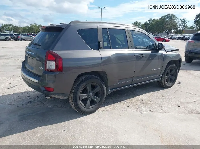 1C4NJCEAXGD806968 2016 Jeep Compass High Altitude Edition