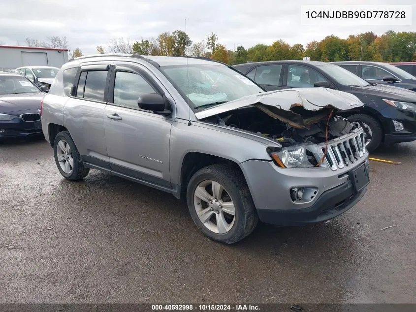 1C4NJDBB9GD778728 2016 Jeep Compass Sport