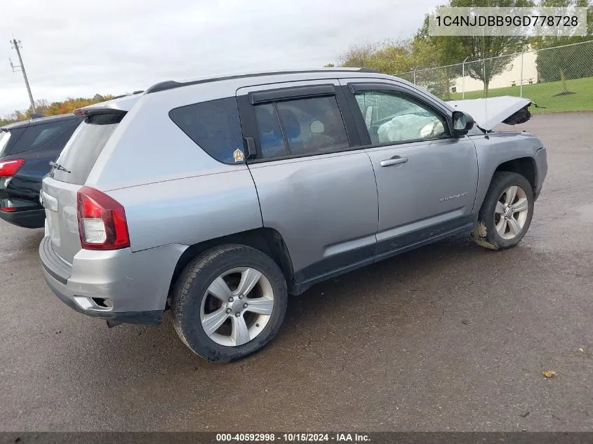 1C4NJDBB9GD778728 2016 Jeep Compass Sport